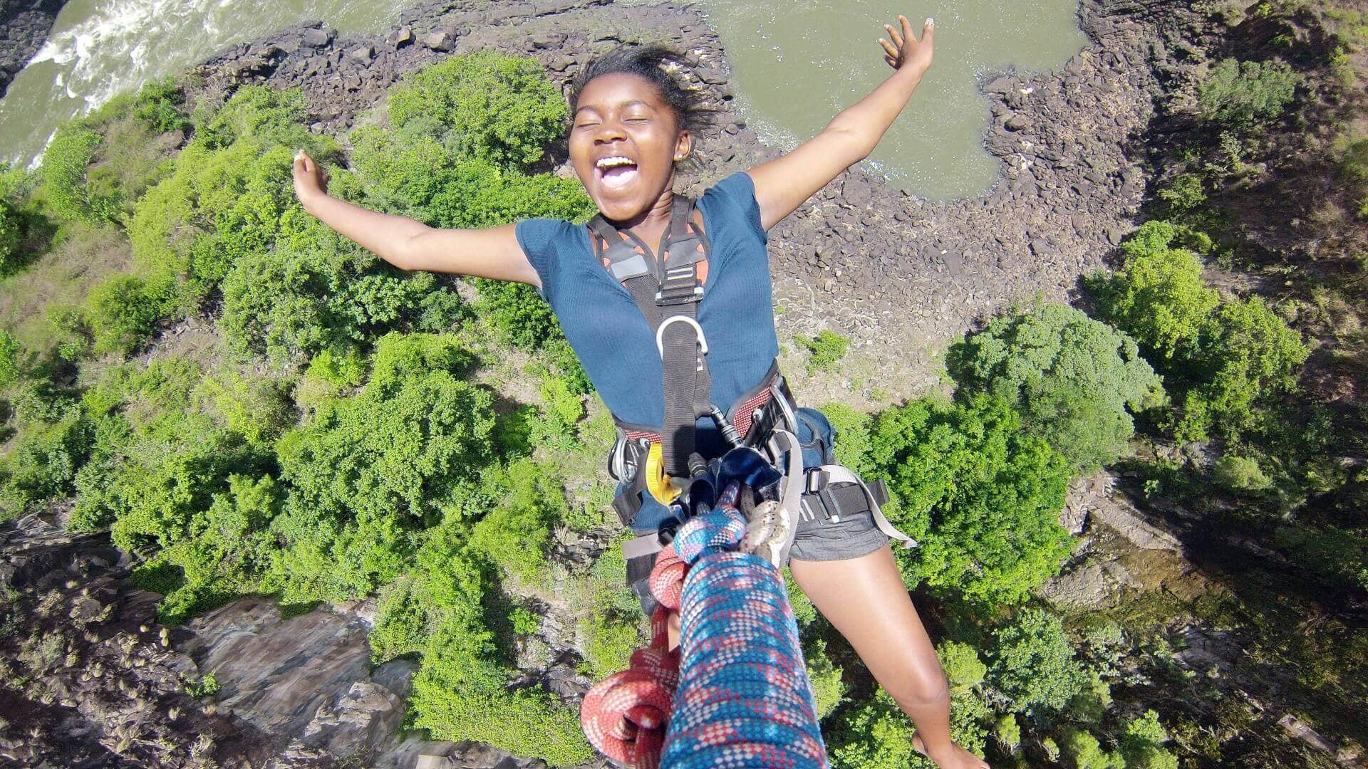 Victoria Falls gorge swing