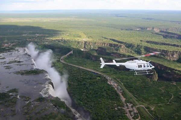 Helicopter Flight Over Victoria Falls